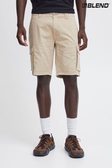 Blend Cream Stretch Cargo Shorts (B49441) | $99