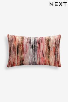 Fuchsia Pink 40 x 59cm Haze Velvet Stripe Cushion (B49653) | $39