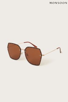 Monsoon Brown Oversized Ombre Sunglasses (B49739) | $27