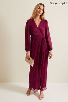 Phase Eight Pink Brielle Wrap Maxi Dress (B49802) | OMR87