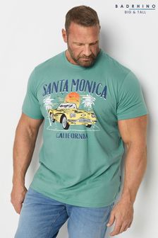 BadRhino Big & Tall Blue Santa Monica T-Shirt (B49864) | 94 QAR