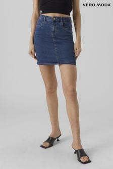 VERO MODA Blue Fitted Denim Mini Skirt (B49873) | kr234