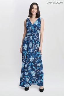 Gina Bacconi Heather Jersey Multi Maxi Dress (B49913) | NT$5,600
