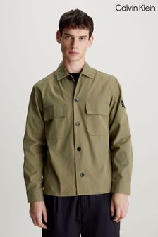 Calvin Klein Green Cargo Nylon Overshirt (B50059) | AED610