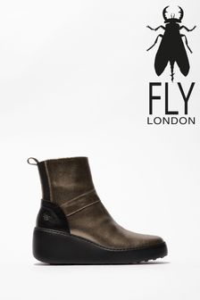 Fly London Gold Doxe Ankle Boots (B50196) | €192