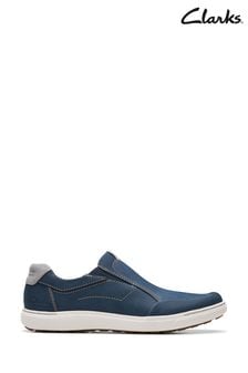 Clarks Navy Blue Nubuck Mapstone Step Shoes (B50273) | €142