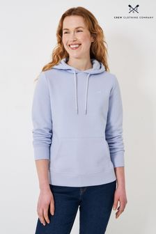 Синий - Crew Clothing Plain Cotton Regular Hoodie (B50357) | €65