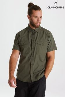 Craghoppers Green Kiwi Short Sleeved Shirt (B50413) | LEI 239
