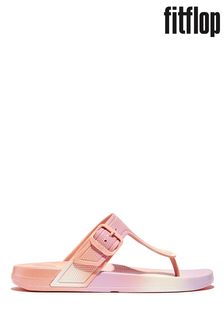FitFlop Iqushion Iridescent Adjustable Buckle Pink Flip-Flops (B50420) | €69