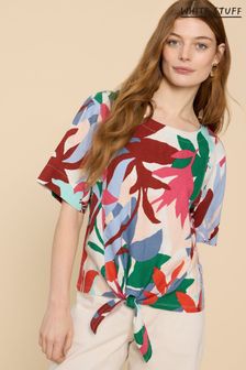 White Stuff Multi Sara Tie Hem Multi Top (B50654) | €64