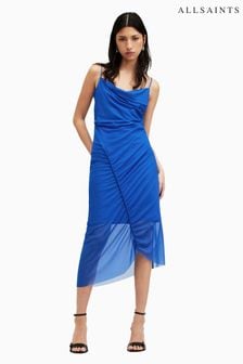 AllSaints Blue Ulla Dress (B50657) | OMR62