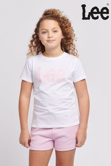 Weiß - Lee Mädchen Wobbly Grafik-T-Shirt in Regular Fit (B50944) | 28 € - 34 €