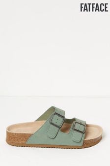 FatFace Green Meldon Footbed Sandals (B51074) | 252 SAR