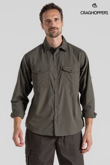 Craghoppers Green Kiwi Long Sleeved Shirt (B51650) | LEI 286