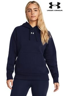 Under Armour Blue Navy Rival Fleece Hoodie (B51857) | $94