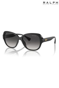 Ralph By Ralph Lauren Ra5316U Round Black Sunglasses