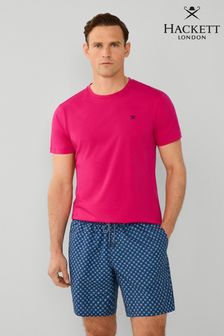 Hackett Лондон Чоловіча рожева футболка з коротким рукавом (B51980) | 3 147 ₴