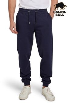 Raging Bull Blue 100% Cotton Cuffed Sweatpants (B52002) | $101