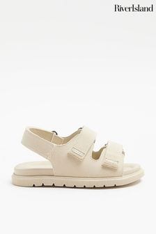 River Island Natural Boys Double Strap Sandals (B52051) | €22