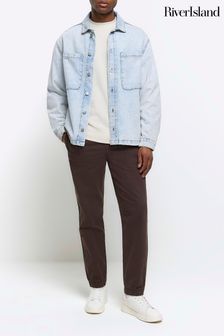 River Island Slim Fit Pull On Elasticated Joggers