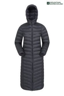 Mountain Warehouse Black Womens Florence Extra Long Padded Coat (B52429) | kr1 760