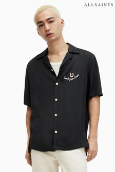 AllSaints Black Chanceux Shirt (B52552) | SGD 230