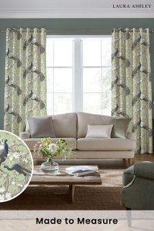 Laura Ashley Hedgerow Green Belvedere Made to Measure Curtains (B52623) | SGD 176