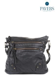 Pavers Cross-Body Black Bag (B52814) | 148 QAR