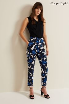Phase Eight Blue Caddie Floral Suit Trousers (B52983) | $283