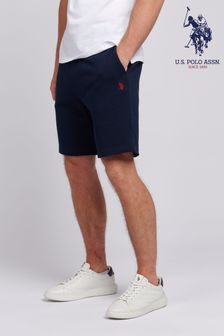 أزرق داكن - U.s. Polo Assn. Mens Classic Fit Double Horsemen Sweat Shorts (B53119) | 255 ر.س
