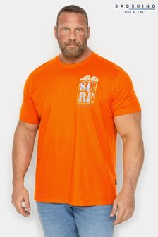 BadRhino Big & Tall Orange Surf T-Shirt (B53122) | kr247