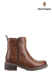 Коричневий - Hush Puppies Pippa Ankle Black Boots (B53248) | 6 008 грн