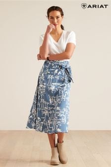 Ariat Blue Salcombe Midi Skirt (B53252) | kr920