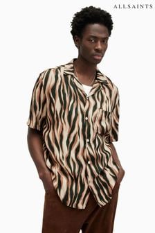 AllSaints Brown Fired Short Sleeve Shirt (B53289) | €187