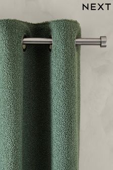 Green Cosy Borg Eyelet Lined Curtains (B53341) | $112 - $257