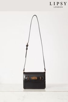 Lipsy Black Faux Leather Square Minimal Crossbody Bag (B53758) | 58 €
