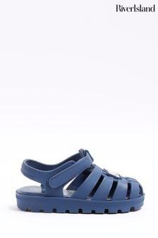 River Island Blue Boys Rubber Jelly Sandals (B53824) | €18