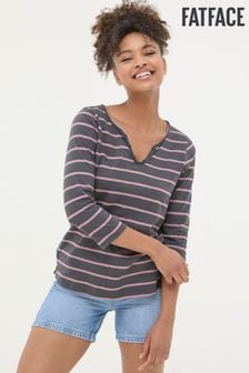 رمادي - Fatface Stripe Porter T-shirt (B53846) | 14 ر.ع