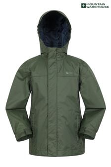 Mountain Warehouse Denim Green Kids Torrent Waterproof Jacket (B53883) | SGD 50