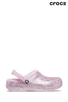 Crocs Pink Toddlers Classic Glitter Lined Clogs (B54016) | HK$463