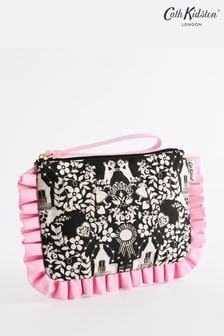 Cath Kidston Black/White Frill Wristlet Pouch (B54144) | EGP1,452