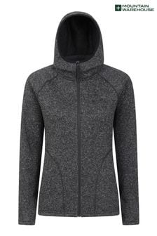 Mountain Warehouse Black Womens Nevis Full Zip Hoodie (B54234) | 238 QAR