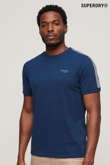 Blau - Superdry Essential Retro-T-Shirt mit Logo (B54497) | 35 €