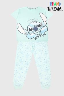 Brand Threads Blue Disney Stitch Girls Pyjama Set (B54731) | KRW53,400