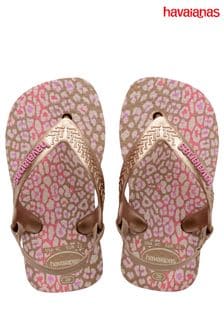 Havaianas Mini Baby Gold Me Sandals (B54751) | $30