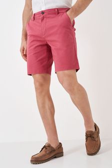 أحمر داكن - Crew Clothing Classic Bermuda Cotton Stretch Chino Shorts (B54983) | 351 ر.س