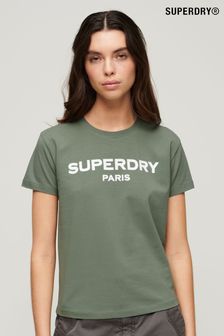 Superdry Green Sport Luxe Graphic T-Shirt (B55054) | kr440