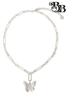 Bibi Bijoux Serene Halskette mit Schmetterlingsdesign, Silberfarben (B55092) | 47 €