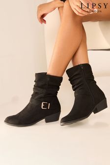 Boots Black Point Flat Workwear Footwear Next Luxembourg