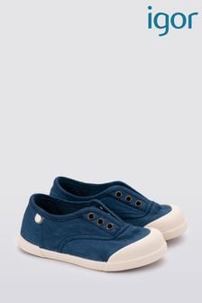 Igor Blue Lona Canvas Plimsolls Shoes (B55528) | KRW57,600